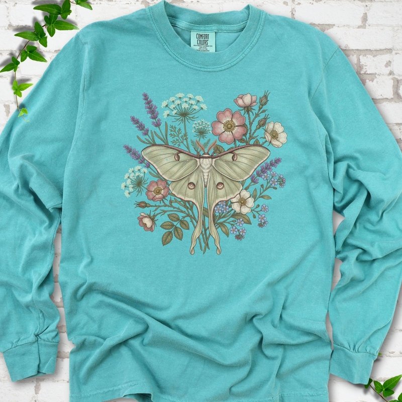 Wildflower Luna Moth LS T-Shirt