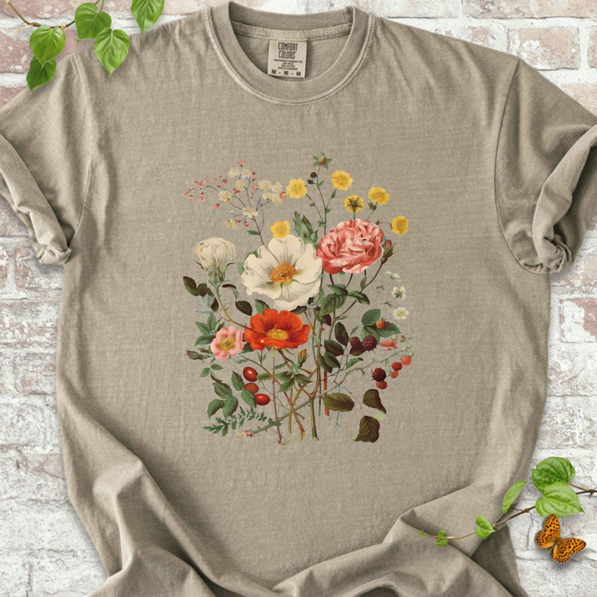 Wildflowers and Shrubs Vintage T-Shirt