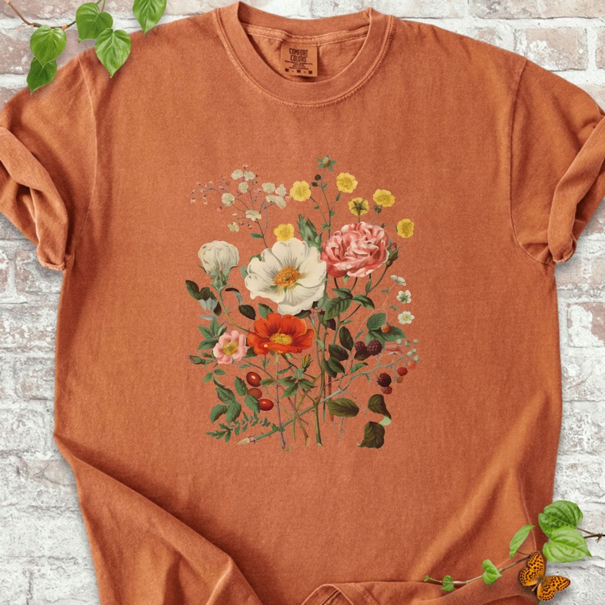 Wildflowers and Shrubs Vintage T-Shirt