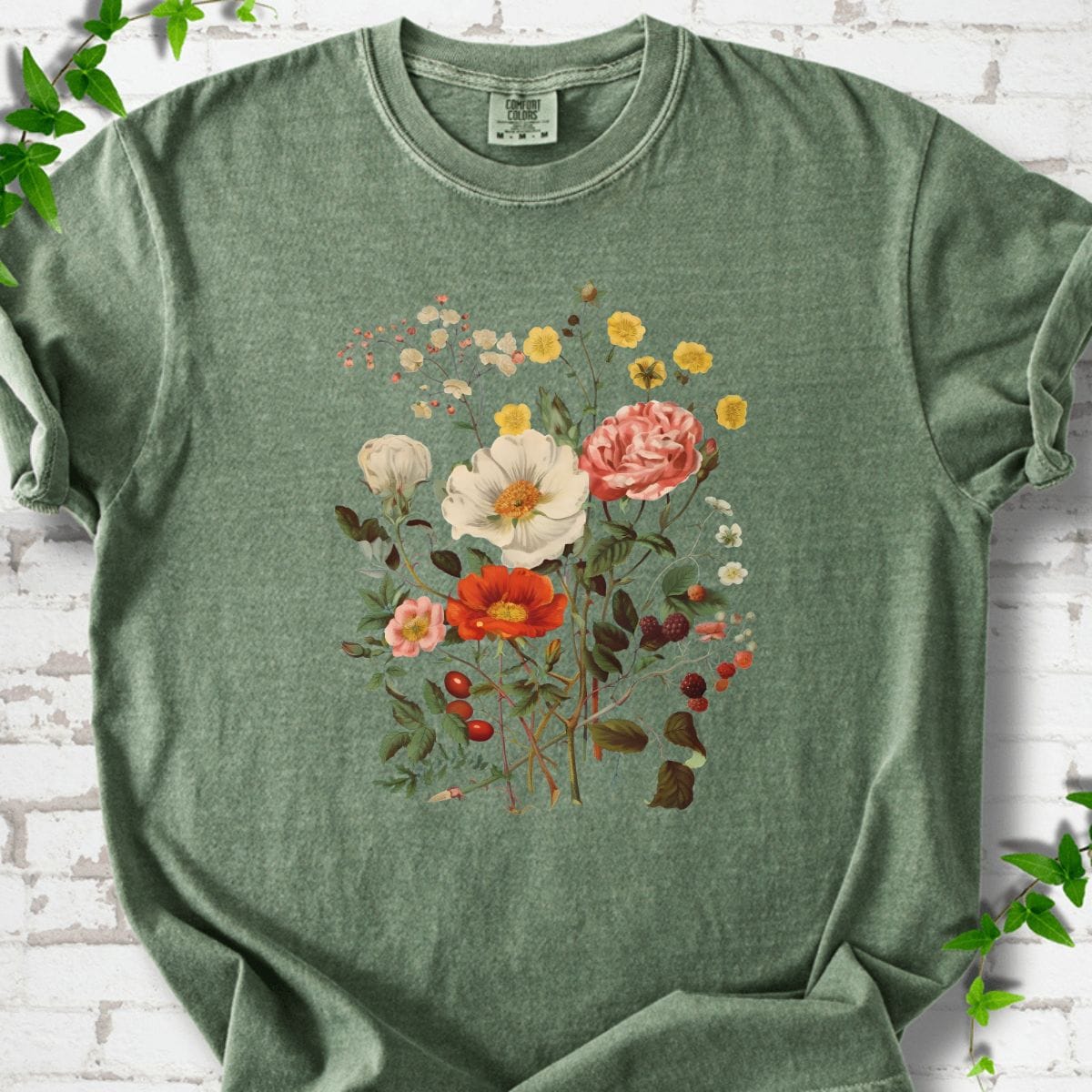 Wildflowers and Shrubs Vintage T-Shirt