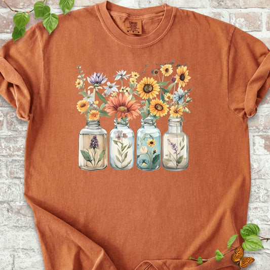 Wildflowers Can Art T-Shirt