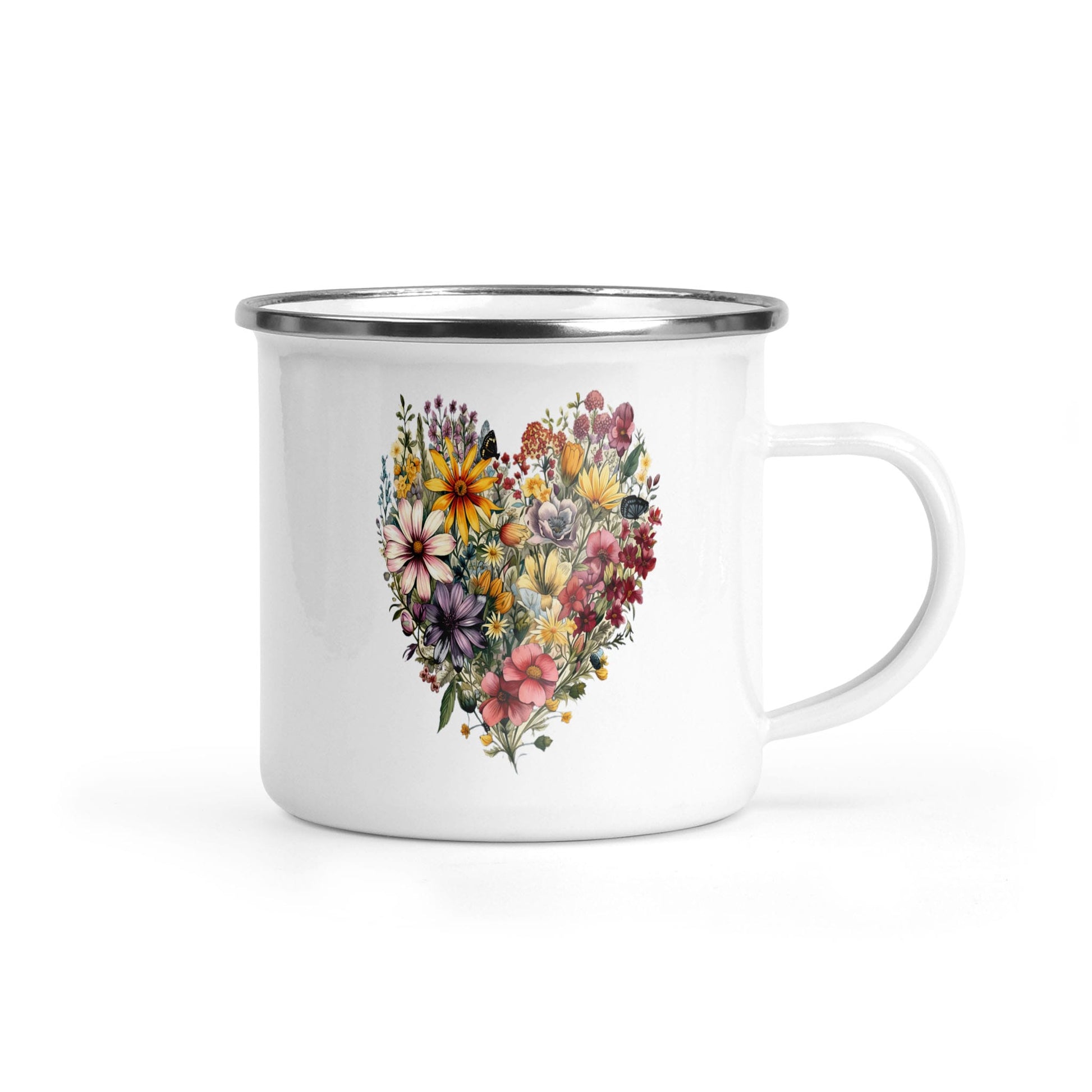 Wildflowers Heart - Camping Mug