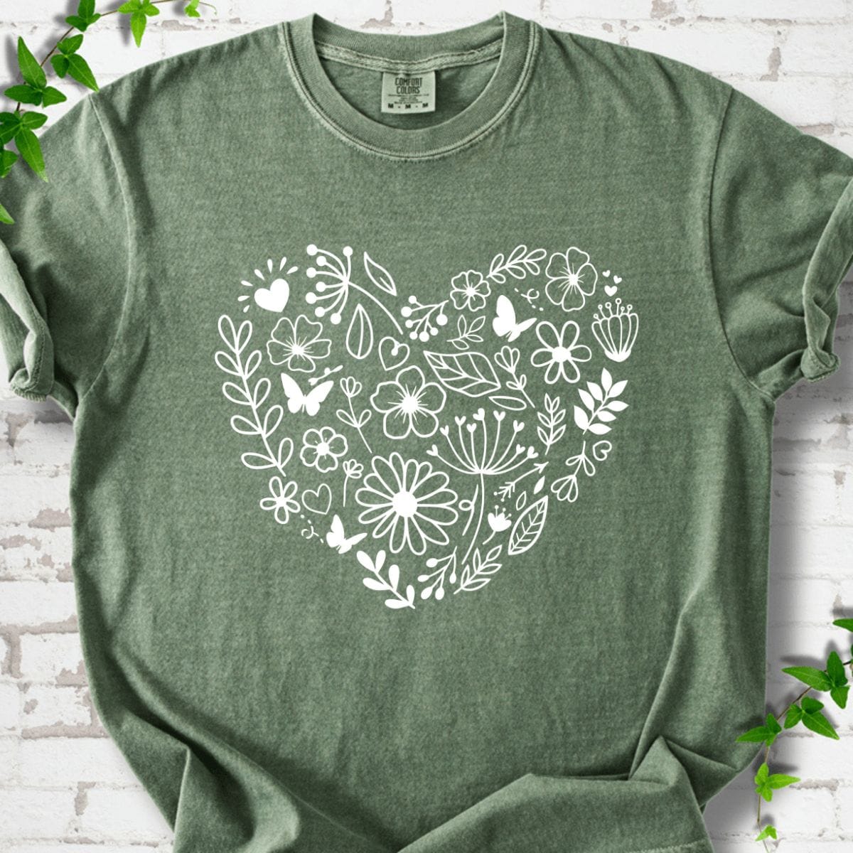 Wildflowers Heart T-Shirt