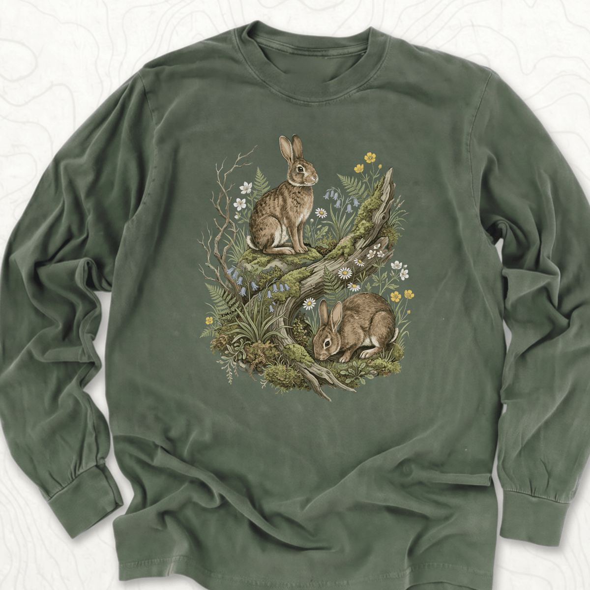 Woodland Rabbits LS T-shirt