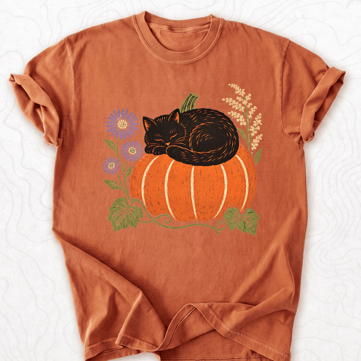 Pumpkin Cat T-shirt