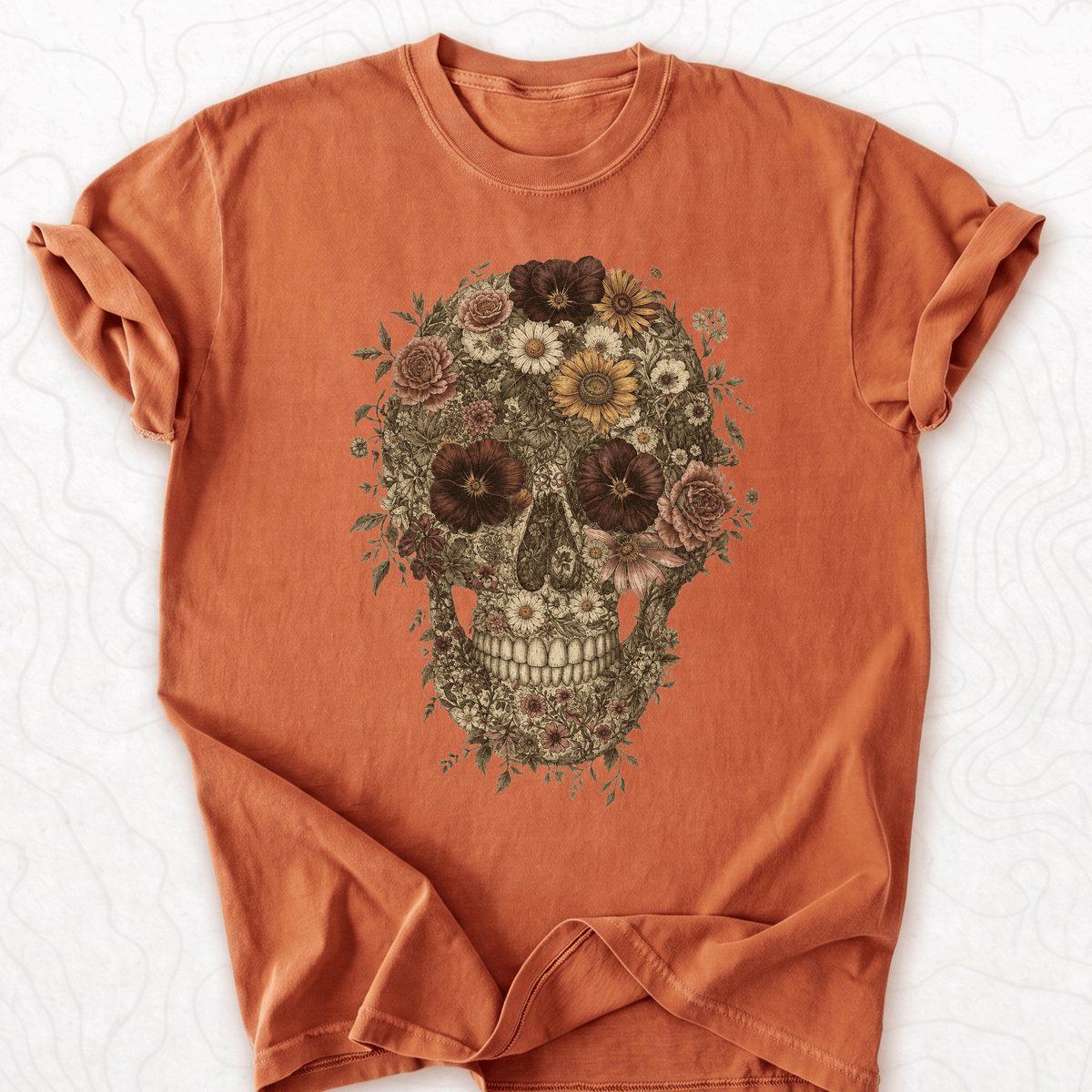 Floral Skull T-shirt