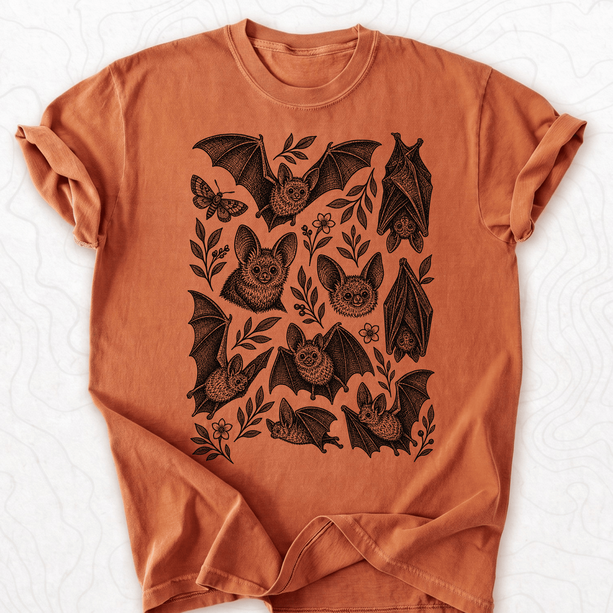 Bat Pattern T-shirt