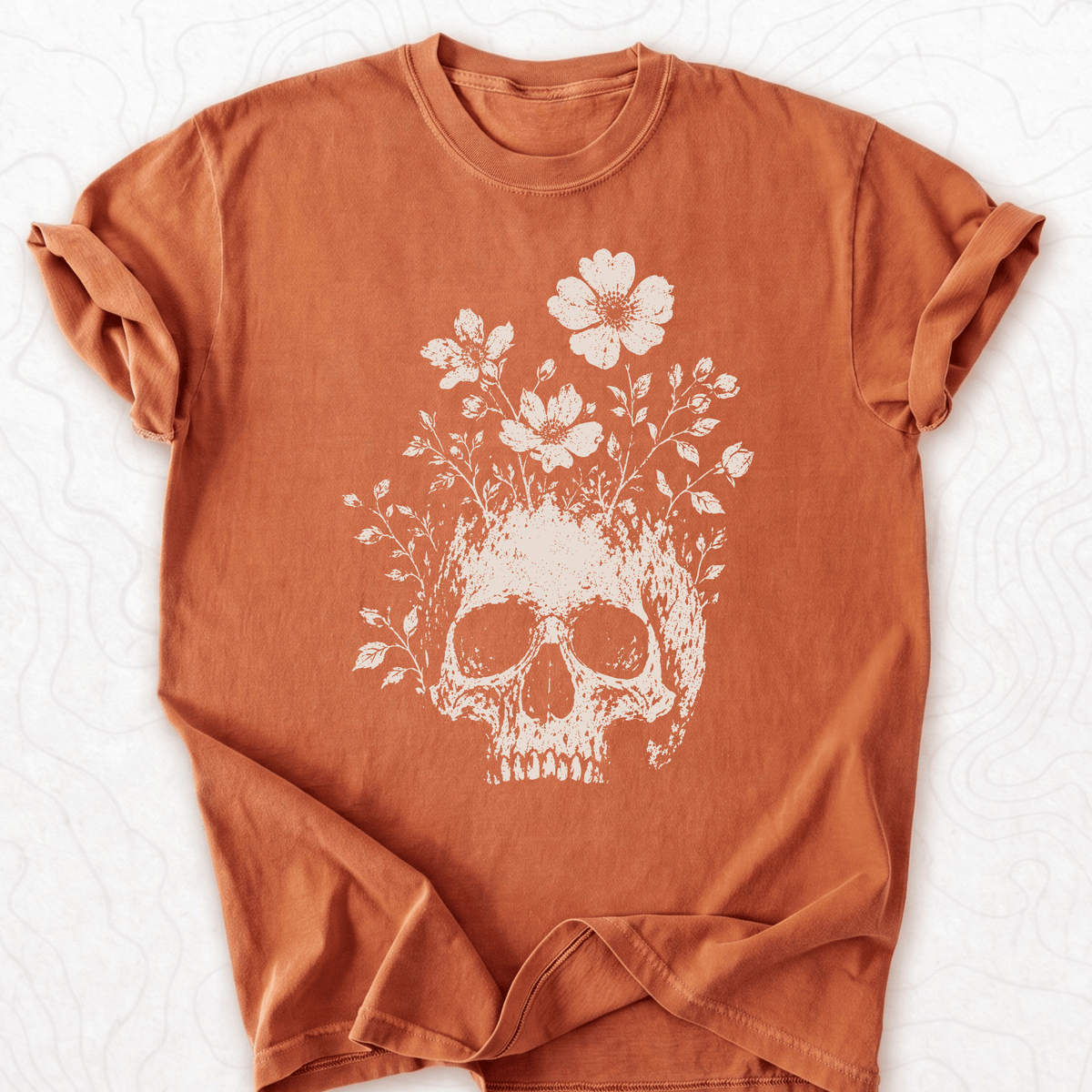 Floral Skull T-shirt