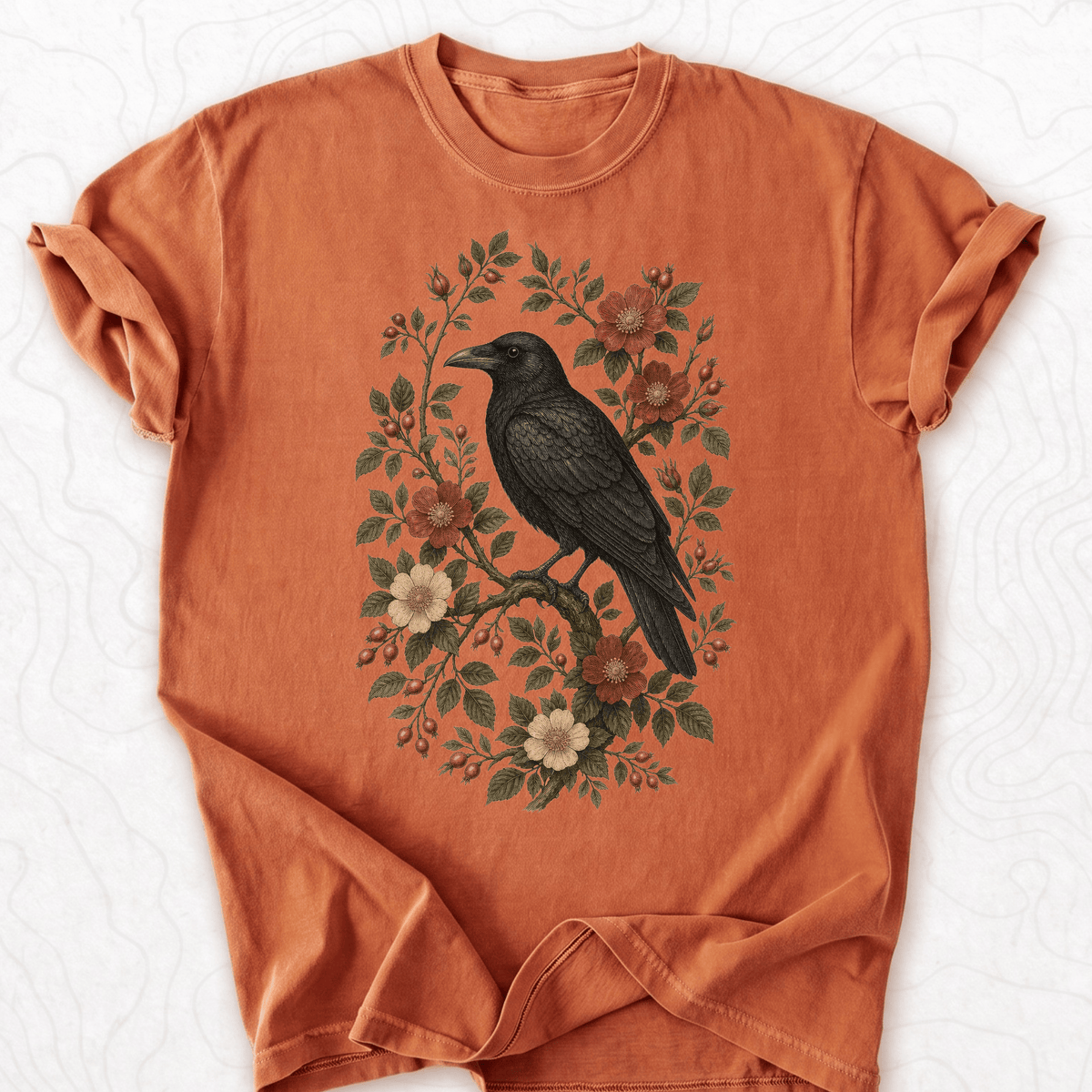Floral Raven T-shirt