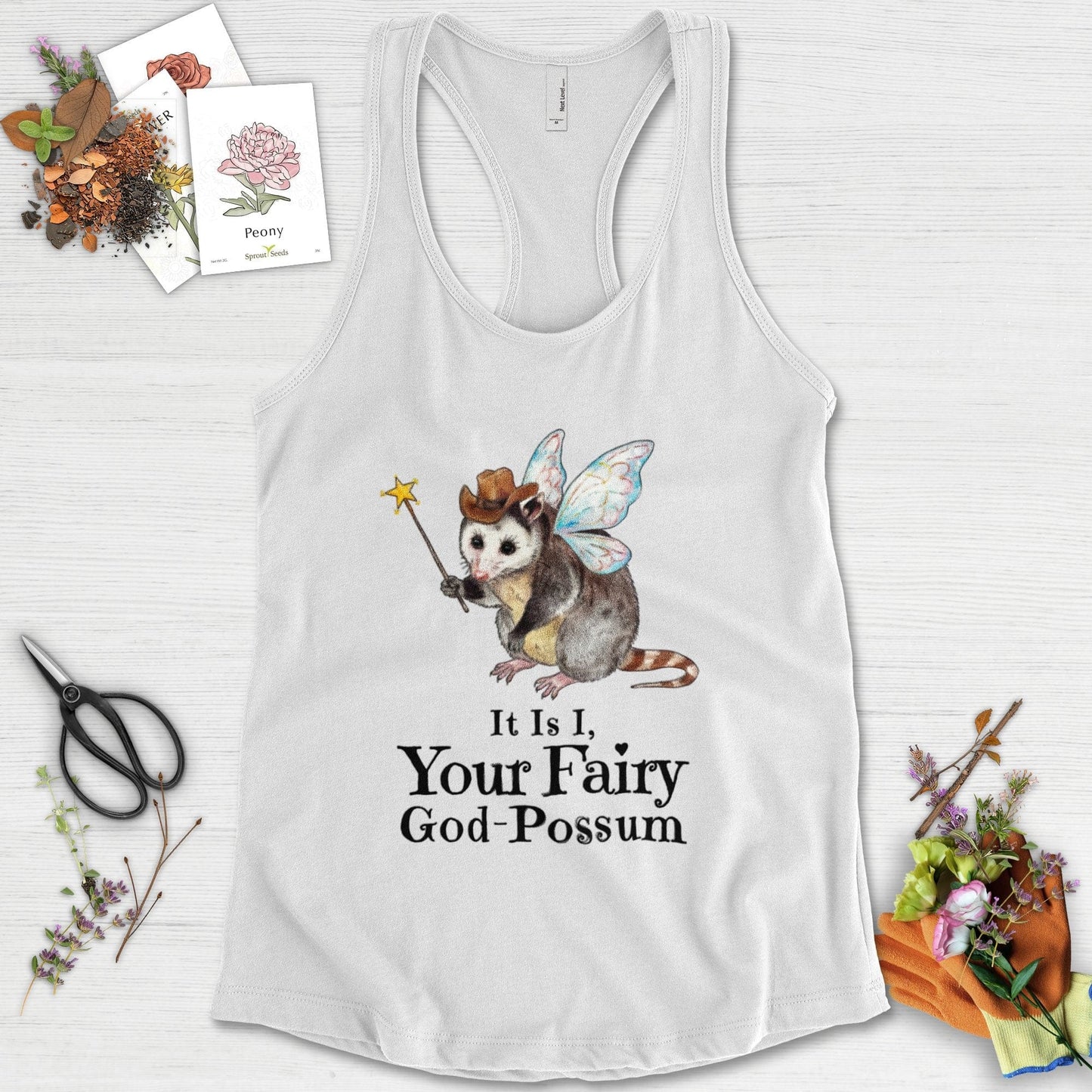 Your Fairy God-Possum Racerback