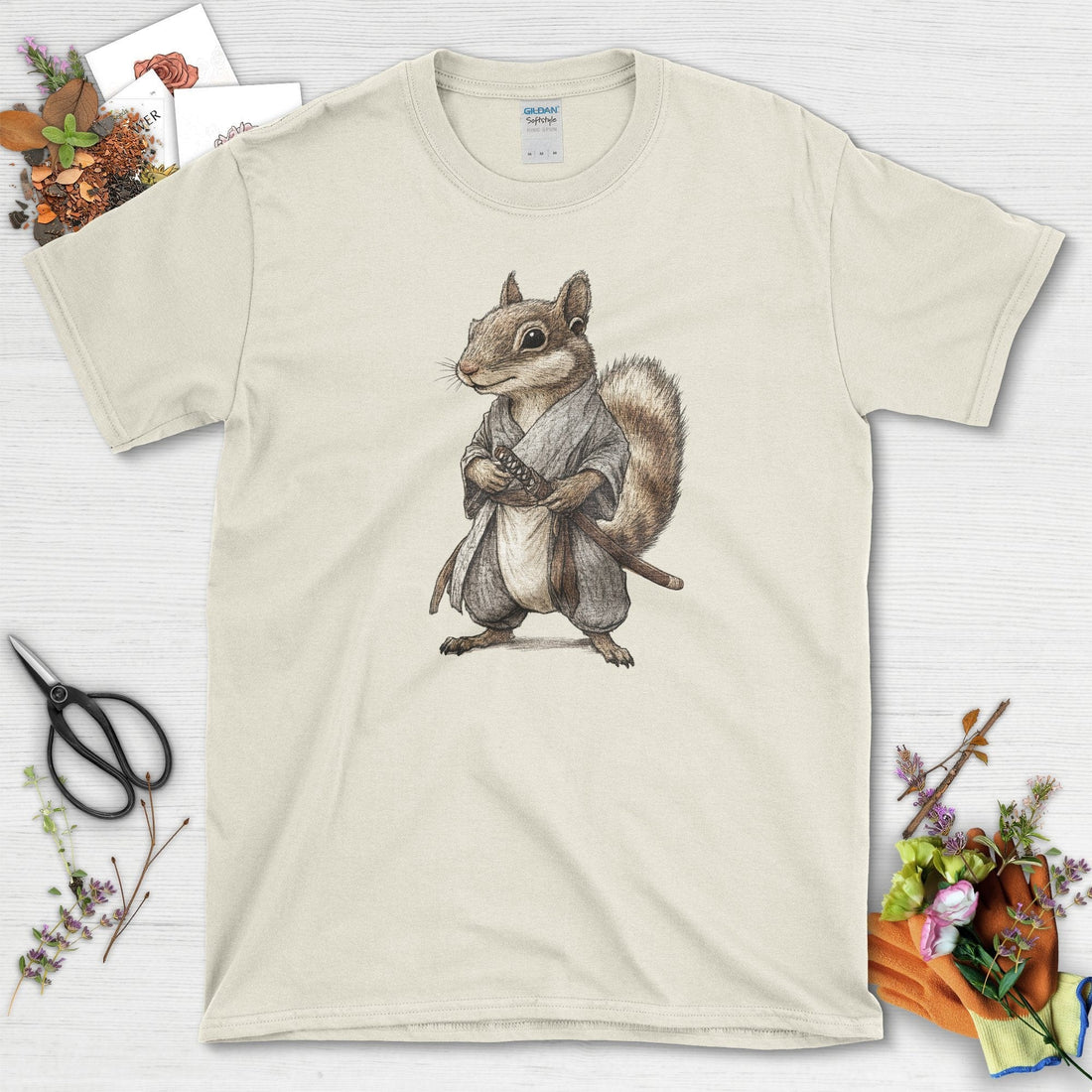Zen Samurai Squirrel T-Shirt